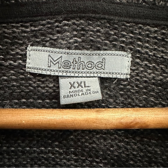 Method XXL grey button up sweater - Picture 6 of 7